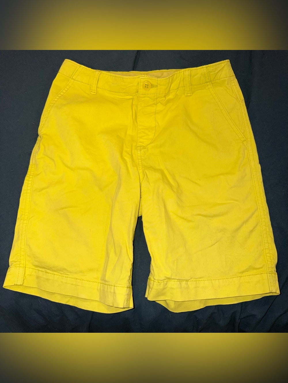 GAP Boy’s Bright Yellow Flat-Front Shorts